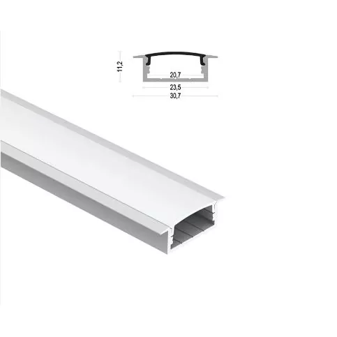 LED Rectangular Aluminum Profile para sa Strip Light